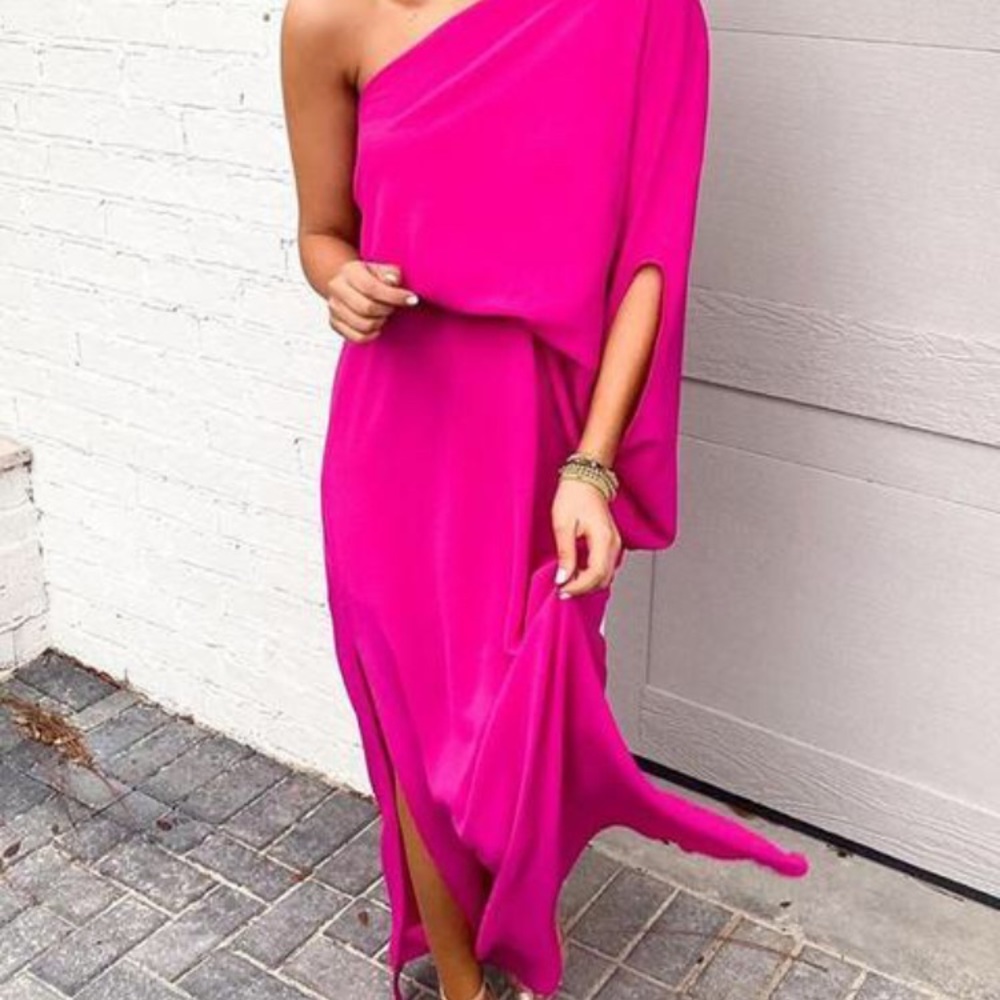 Maxi hot pink dress💗